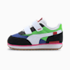 Future Rider Play On Babies' Trainers, Puma Black-Fluo Green-Dazzling Blue, small-SEA