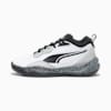 Playmaker Pro Splatter Basketball Shoes, Ash Gray-PUMA White, small-PHL