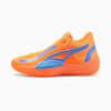 Neymar Jr Rise NITRO Basketball Shoes, Ultra Orange-Blue Glimmer-PUMA White, small-PHL