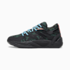TRC Blaze Court Camo Basketball Shoes, PUMA Black-Myrtle-Dark Clove-Bold Blue-Electric Blush, small-THA