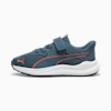 Reflect Lite Kids' Running Shoes, Gray Skies-Flame Flicker-PUMA White, small