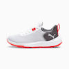 Fusion Crush Sport Golf Shoes Youth, PUMA White-Dark Coal, small-PHL