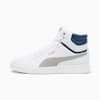 Shuffle Mid Trainers, PUMA White-Concrete Gray-Persian Blue-PUMA Gold, small-PHL