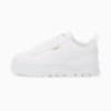 Mayze Leather Sneakers - Kids 4-8 years, Puma White-Puma Team Gold, small-AUS