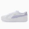 Lily Platform Laced Women's Sneakers, Puma White-Purple Heather-Glacier Gray, small-AUS