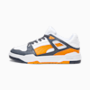 Slipstream Leather Sneakers, Puma White-Pumpkin Pie, small-SEA