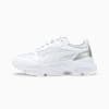 รองเท้าผ้าใบผู้หญิง Cassia Distressed, Puma White-Puma White-Puma Silver, small-THA