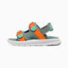 PUMA Evolve Sandals Kids, Green Moon-Orange Glo-Aquatic, small