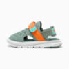 PUMA Evolve Alternative Closure Sandals Baby, Green Moon-Orange Glo-Aquatic, small