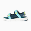 รองเท้าแตะเด็กโต PUMA Evolve, Dark Night-Hero Blue-Lily Pad, small-THA