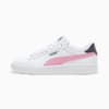 Smash 3.0 Leather Sneakers Youth, PUMA White-Mauved Out-Galactic Gray, small
