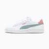 Smash 3.0 Leather Sneakers Youth, PUMA White-Modern Mint-Pink Fruit, small-SEA
