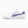Smash 3.0 Leather Sneakers Youth, PUMA White-Lavender Alert, small