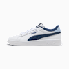 Smash 3.0 Leather Sneakers Youth, PUMA White-Persian Blue-Haute Tropic, small-SEA