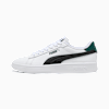 Smash 3.0 Leather Sneakers Youth, PUMA White-PUMA Black-Green Terrain, small-SEA