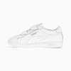 White PUMA trainer for children with two hook-and-loop straps.