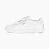 Smash 3.0 Leather V Sneakers Kids, PUMA White-Cool Light Gray, small-SEA