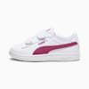 Smash 3.0 Leather V Sneakers Kids, PUMA White-Pinktastic, small-SEA