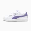 Smash 3.0 Leather V Sneakers Kids, PUMA White-Lavender Alert, small