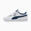 Smash 3.0 Leather V Sneakers Kids, PUMA White-Persian Blue-Haute Tropic, small-SEA