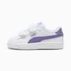 Smash 3.0 Leather V Sneakers Baby, PUMA White-Lavender Alert, small