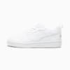 Basket PUMA blanche pour adultes, coupe basse et fermeture à lacets.