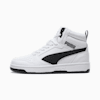 Zapatillas juveniles Rebound V6 Mid, PUMA White-PUMA Black, small