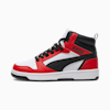Baskets mi-hautes Rebound V6 Enfant et Adolescent, PUMA White-PUMA Black-For All Time Red, small