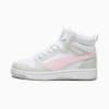 Rebound V6 Mid Sneakers Youth, PUMA White-Frosty Pink-Sedate Gray, small