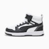 Zapatillas Rebound V6 Mid para niño, PUMA White-PUMA Black-Shadow Gray, small