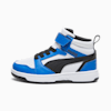 Rebound V6 Mid Sneakers Kids, PUMA White-PUMA Black-Racing Blue, small