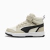 Rebound V6 Little Kids' Easy On Mid-Top Sneakers, Desert Dust-PUMA Black-Vapor Gray, small