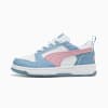 Rebound V6 Lo Kids' Sneakers, PUMA White-Poised Pink-Cool Blue, small