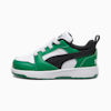 Sneaker Rebound V6 Lo per bimbi ai primi passi, PUMA White-PUMA Black-Archive Green, small