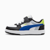 รองเท้าผ้าใบเด็ก PUMA Caven 2.0 Block, Cobalt Glaze-Gray Fog-Lime Pow, small-THA
