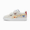 Suede Classic LF Kids' Sneakers, Warm White-Club Red-Chamomile, small-THA