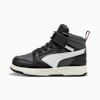 PUMA Rebound V6 Mid Toddlers' Sneakers, PUMA Black-PUMA White-Dusky Gray, small