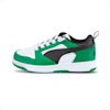 PUMA Rebound V6 Lo Kids' Sneakers, PUMA White-PUMA Black-Archive Green, small-THA