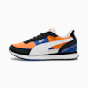 Road Rider Suede Sneakers, Orange Glo-PUMA Black, small