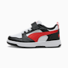 Puma Rebound V6 Lo Kids' Sneakers, PUMA White-For All Time Red-PUMA Black, small