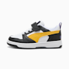 Puma Rebound V6 Lo Kids' Sneakers, PUMA Black-Yellow Sizzle-PUMA White, small