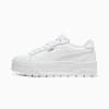 Karmen II Leather Sneakers Women, PUMA White-PUMA White-PUMA Silver, small
