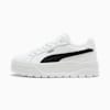Karmen II Leather Sneakers Women, PUMA White-PUMA Black-PUMA Silver, small-SEA