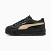 Karmen II Leather Sneakers Women, PUMA Black-Canvas-PUMA Silver, small