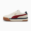 Roma Women's Feminine Vintage Sneakers, Warm White-Intense Red, small-NZL