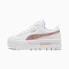 Mayze Glitter Sneakers Youth, PUMA White-Rose Gold, small