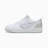 Sneakers a taglio basso Rebound v6 Aqua Metallics unisex, PUMA White-PUMA Silver-Peaceful Blue, small