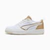 Sneakers Rebound v6 Low Aqua Metallics Unisexe, PUMA White-PUMA Gold-Alpine Snow, small