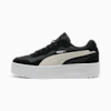 Court Lally Skye Suede Sneakers Women, PUMA Black-PUMA White, small