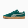 Suede Deco Sneakers, Dark Myrtle-Green Moon-Gum, small